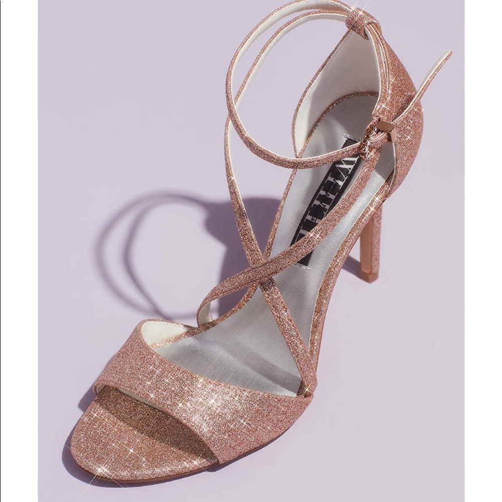Vera Wang ankle strap heels
